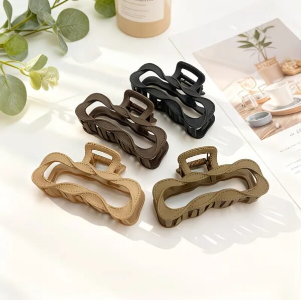 Twisted Rectangle Hair Claws ( Pack of 12 )