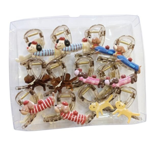 Latest Cartoon Hair Claws ( Pack of 12 )