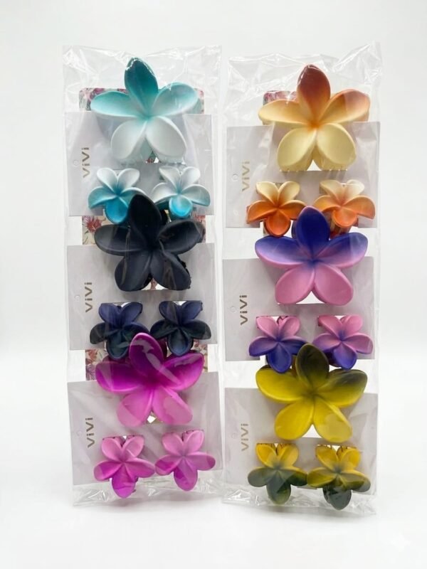 Combo Flower Hair Claws Set