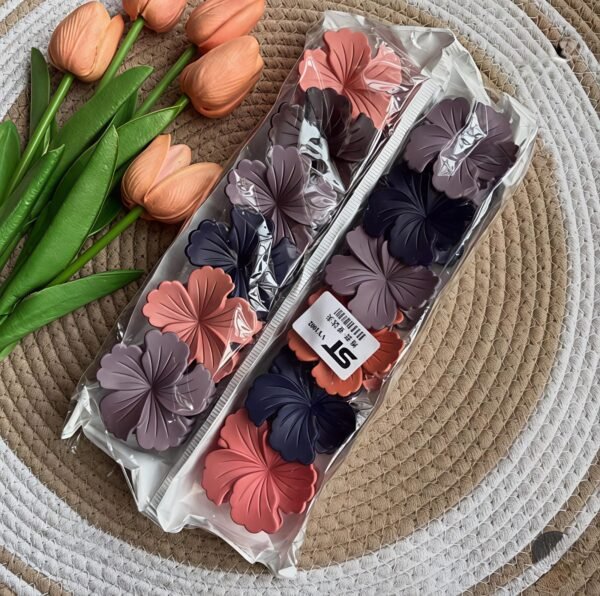 Hibiscus Flower Matte Medium Size ( Pack of 12 )
