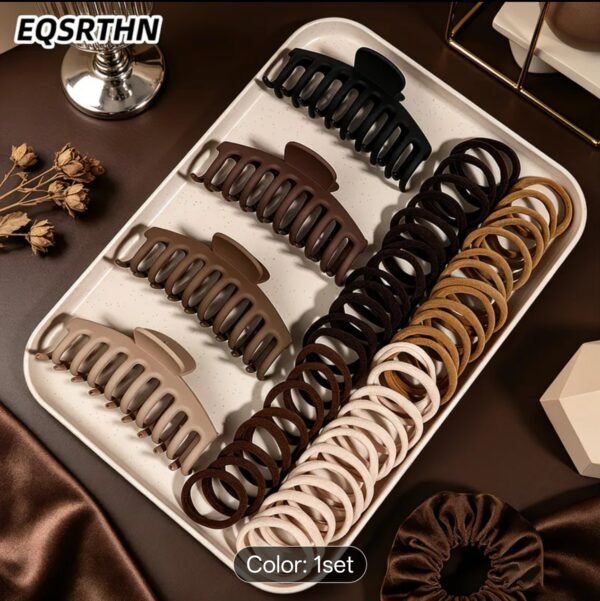 Combo Set of 4 Claws & 30 Rubbers Earthy Tones