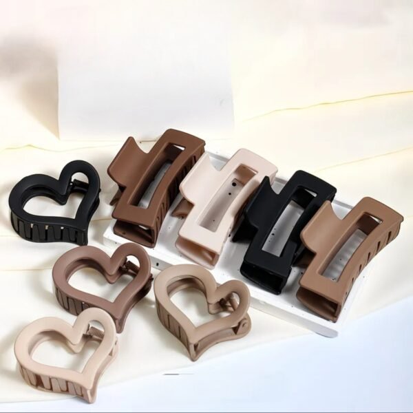 Combo  4 pcs Rectangle Claw & 4 pcs Heart Shaped Claws