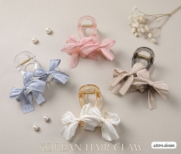 Bow Hair Claws ( 1 pcs )