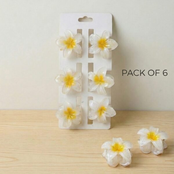 Flower Claws White ( 6 pcs )