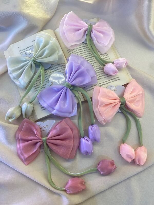 Tulip Bow Random Colour (1 pcs )