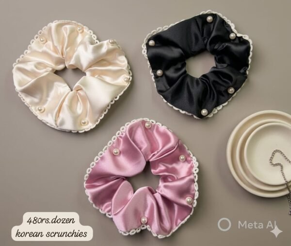 Satin Silk Scrunchie ( 1 pcs )